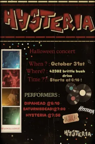 🎸 Hysteria Rock Concert 🤘 preview